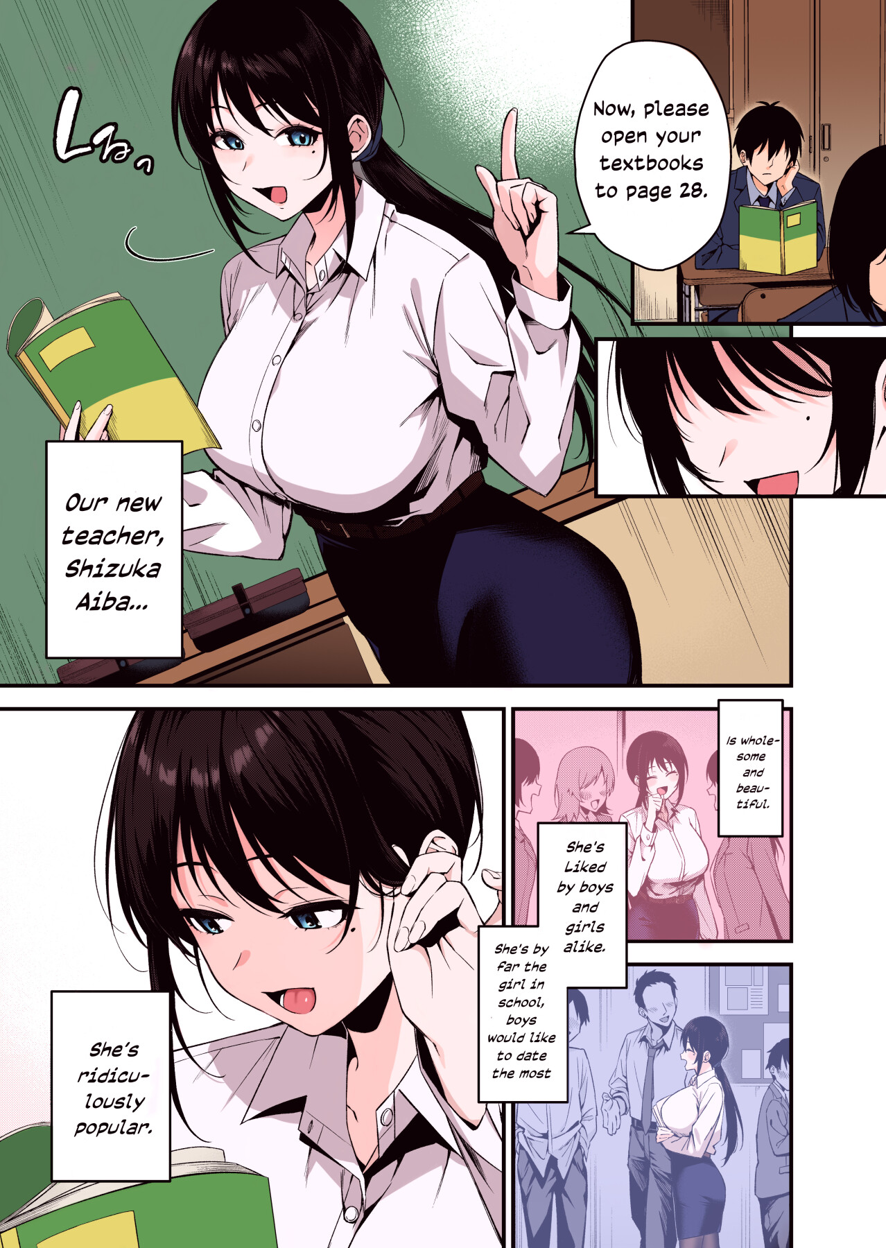 hentai manga My Teacher is the Girl Behind the Slutty Lewd Streamer (Color)